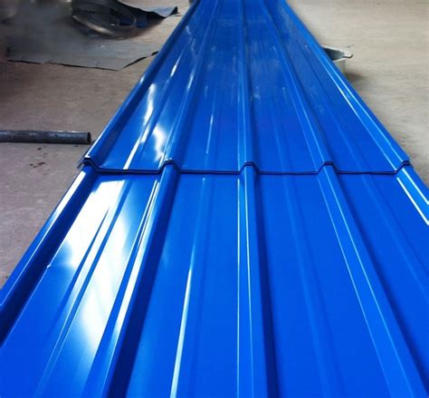 840mm Width Trapezoidal Steel Roof Plateglazed Colored Metal Roofing