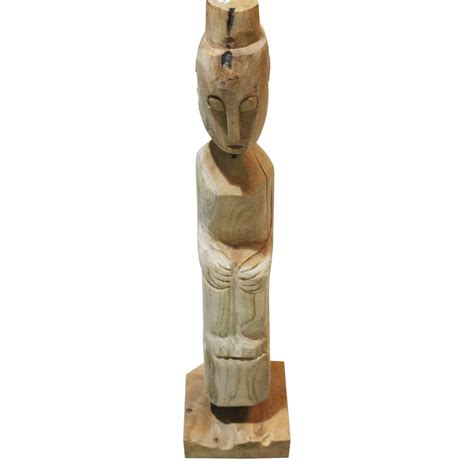 Ochoa Figura Decorativa Madera Tallada X