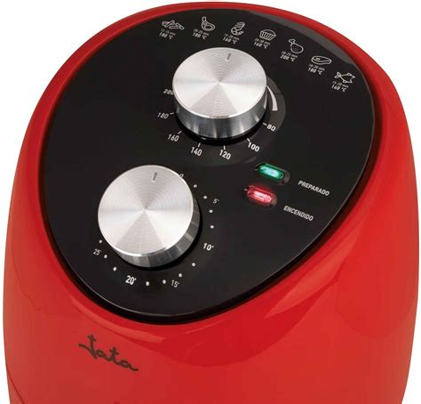 Fritadeira Air Fryer 2L 1000W Vermelho JATA Castro Electrónica Lda