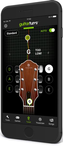 Guitartuna The 1 Guitar Tuner For Acoustic Electric And Bass