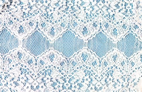 White Lace Isolated on Blue Background Stock Image - Image of luxury ...