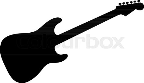 Guitar silhouette | Stock vector | Colourbox