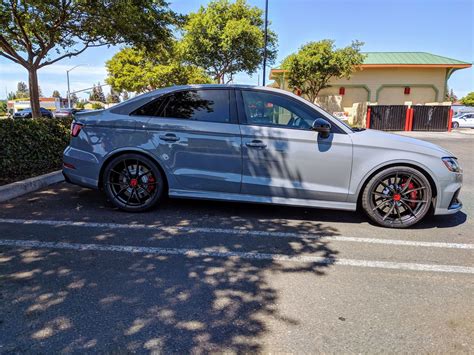 Audi Rs V Sedan Grey Vorsteiner V Ff Wheel Wheel Front