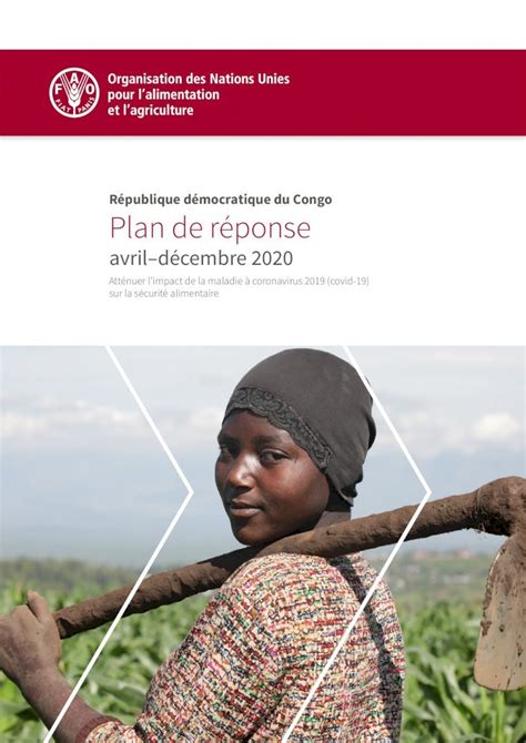 Pdf R Publique D Mocratique Du Congo Plan De Lagriculture Et