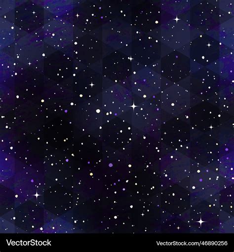 Dark stars sky seamless texture Royalty Free Vector Image