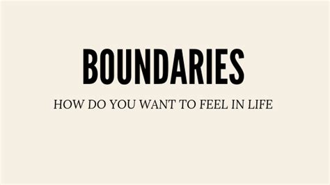 Boundaries