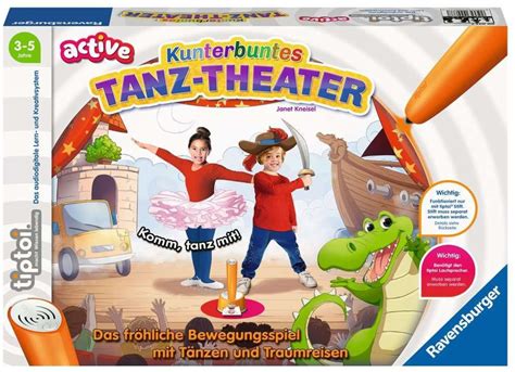 Ravensburger Tiptoi Active Spiel Kunterbuntes Tanz Theater