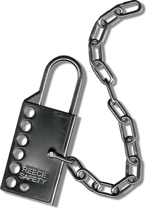 Stainless Steel Lockout Hasp With Chain Mlh Reece Safety