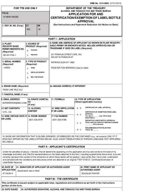 Fillable Online Labeling Resources - TTB.gov Fax Email Print - pdfFiller 