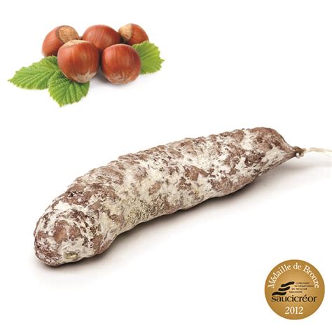 Saucisson Sec Aux Noisettes Tous Nos Saucissons L Ap Ro Des Saveurs