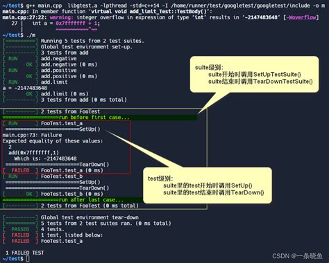 gtest教程 记录小白从0学习gtest的过程 CSDN博客