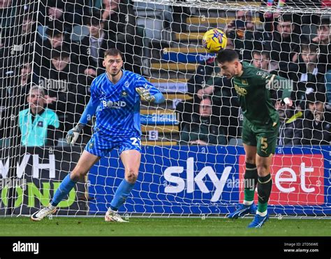 Julio Pleguezuelo Of Plymouth Argyle Clears The Ball During The Sky