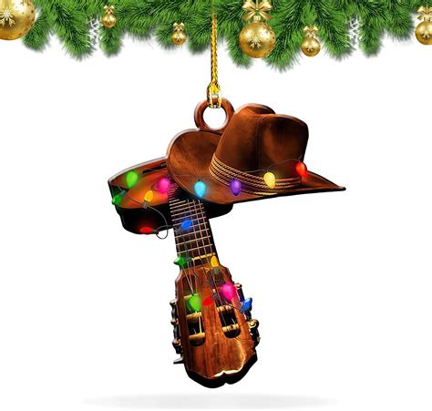 Amazon.com: Christmas Decorations for Hat Ornament, Western Christmas ...