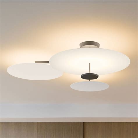 Vibia Flat Led Taklampe Lys Hvit Dali Dim Lampegiganten No