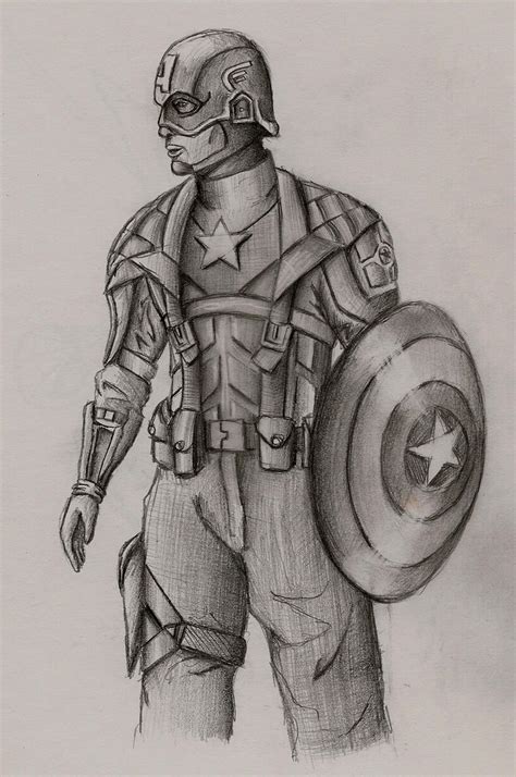 Captain America: Pencil by scottimusprime17 on deviantART