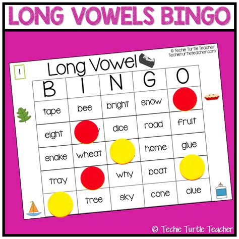 Phonics Game Long Vowel Sounds Bingo Decoding And Fluency Practice Made By Teachers