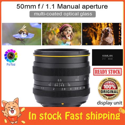 Kamlan 50mm F 1 1 50mm F1 1 APS C Manual Focus Lens For Fuji FX Mount