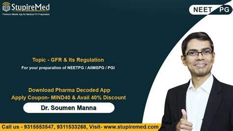 Gfr Its Regulation By Dr Soumen Manna Physiology Mind Stupiremed