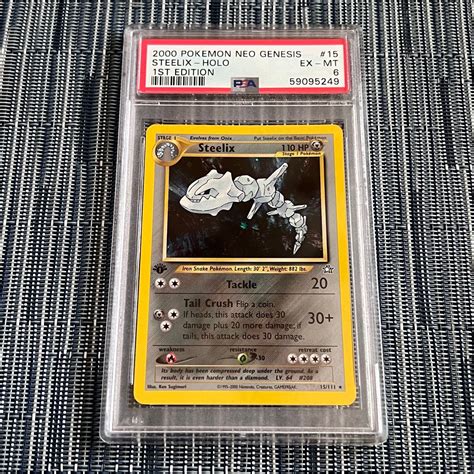 Steelix St Edition Holo Pokemon Neo Genesis Tcg Card Psa Ex