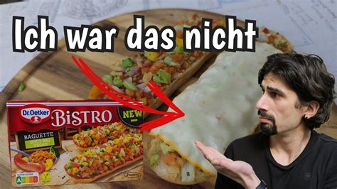 Neu Dr Oetker Bistro Baguette Spicy BBQ Vegan Probiert YouTube