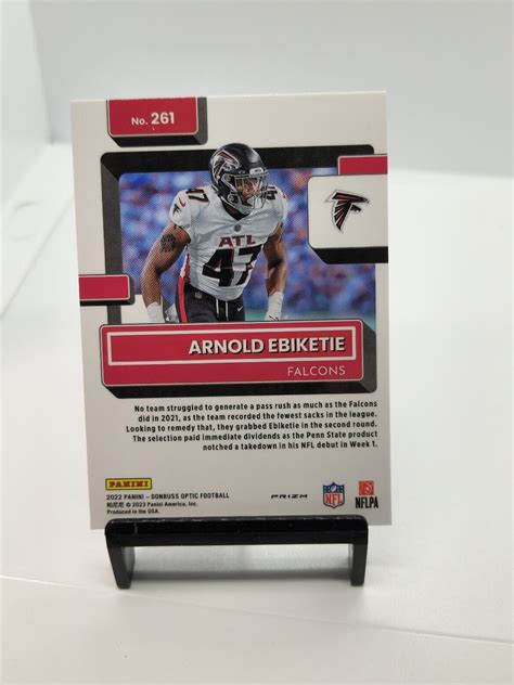 2022 Panini Donruss Optic Arnold Ebiketie Rated Rookie Pink Atlanta