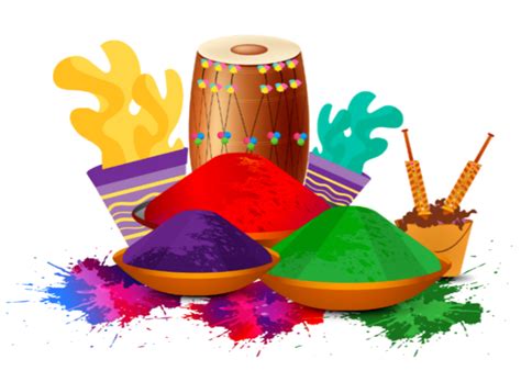 Holi PNG HD Design Element Vector Design Cdr Ai EPS PNG SVG