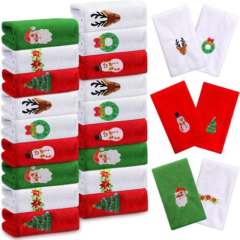 Amazon Preboun 48 Pack Christmas Hand Towels Kitchen Towels Hand