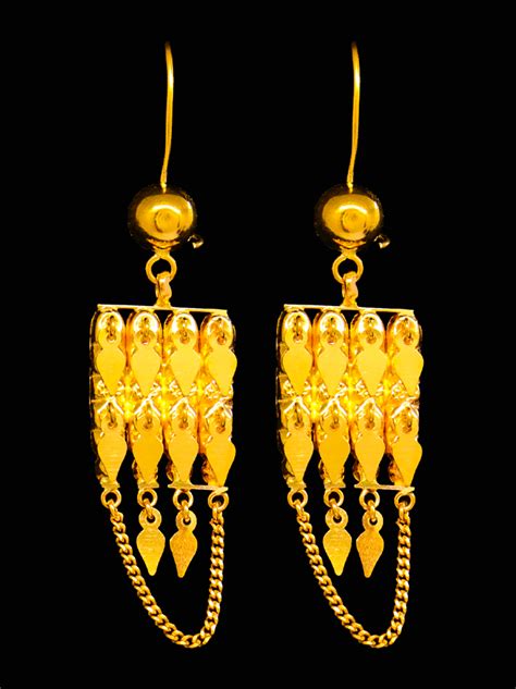 21k Gold Earrings Sw14619