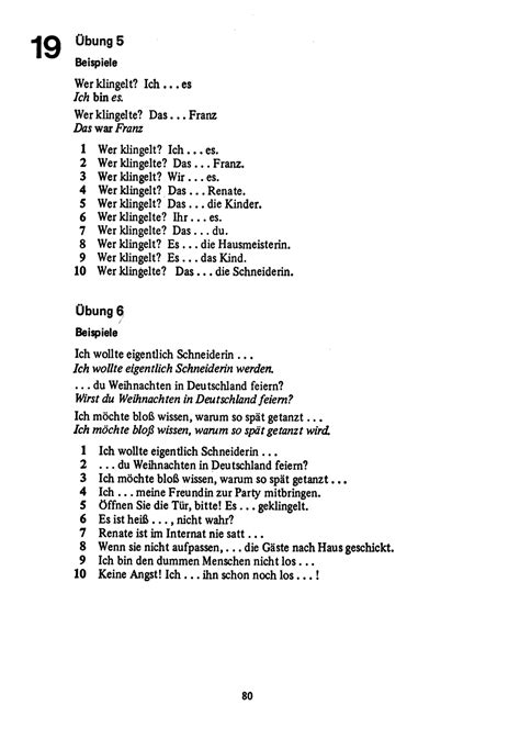 Linguaphone Deutsch Course Level 2 Lesson 19 Written Exercises