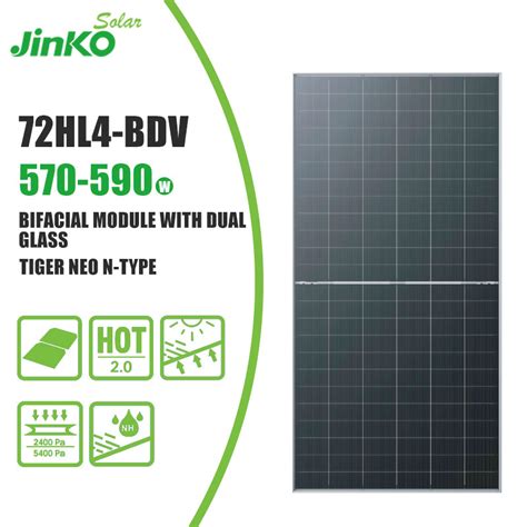 Jinko Tiger Neo N Type Bifacial Solar Panel Jkm N Hl Bdv F En