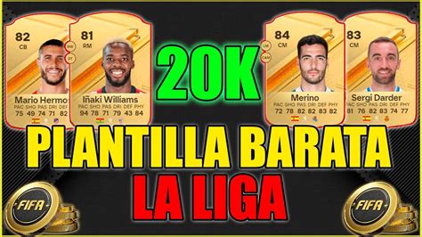 PLANTILLA BARATA Y CHETADA DE LA LIGA EA SPORTS FC24 YouTube