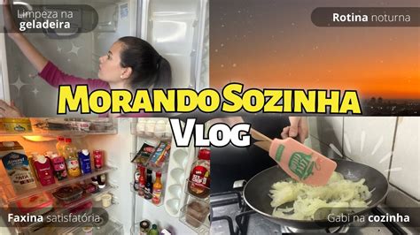 VLOG MORANDO SOZINHA FAXINA NA GELADEIRA ROTINA DA NOITE YouTube