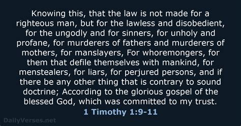 1 Timothy 19 11 Bible Verse Kjv