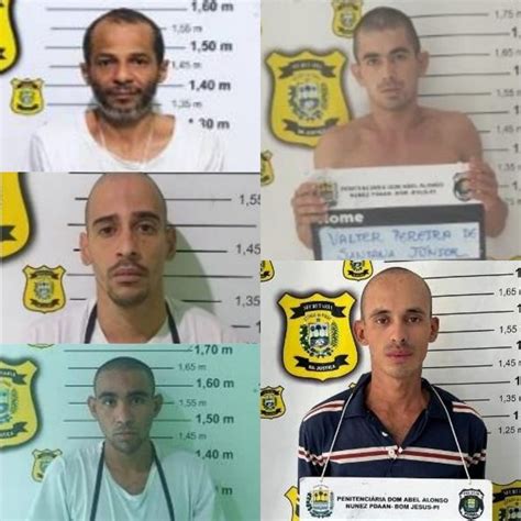 Cinco fugitivos da penitenciária de Bom Jesus são recapturados na mesma