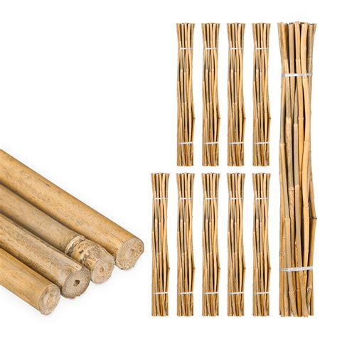 Tiges En Bambou 120 Cm Lot De 250 En Bambou Naturel Tuteur Pour