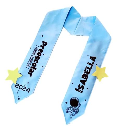 Estola Graduaci N Preescolar Estrellas Personalizable Meses Sin Inter S