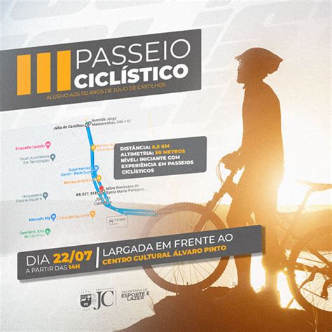 J Lio De Castilhos Munic Pio Promove Passeio Cicl Stico Para Festejar