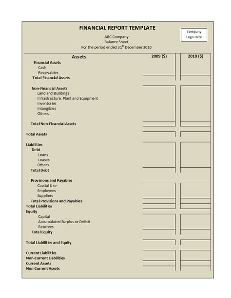 Editable Annual finance report template Archives - Sample Templates