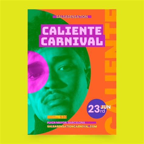 Diseño de plantilla de cartel colorido Vector Gratis