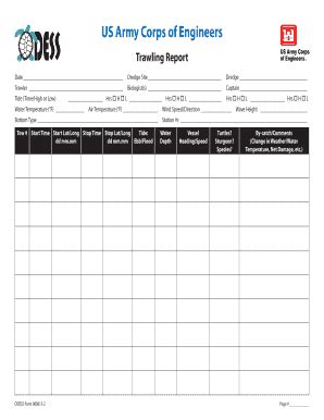 Fillable Online Saj Usace Army Us Army Corps Of Engineers Operations