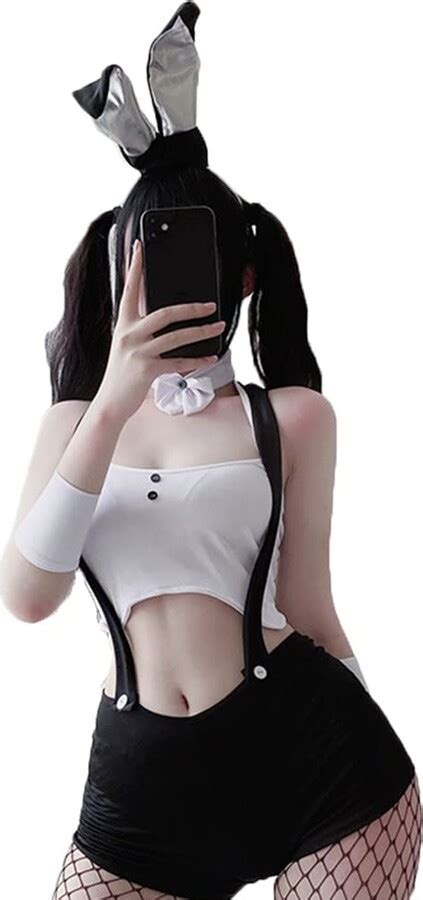 Jasmygirls Women S Sexy Bunny Cosplay Lingerie Naughty Kawaii Maid