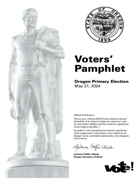 Fillable Online Voters Pamphlet Primary Election 2024 For Marion