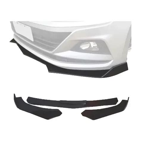 Front Lip Saia Spoiler Universal 3 Peças Black Piano Frete Grátis