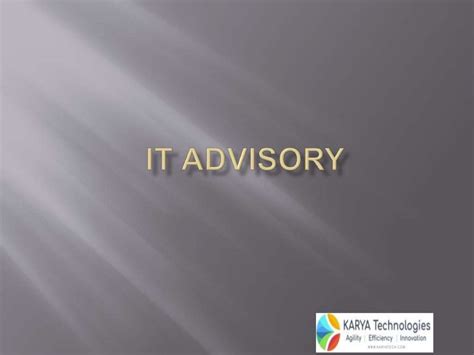 It Advisory