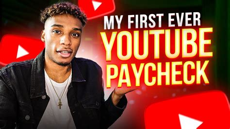 My First Ever Youtube Pay Check How Much I Made Youtube