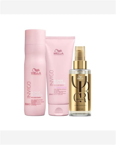 Riachuelo Kit Wella Invigo Blonde Recharge Shampoo E Condicionador E Leo
