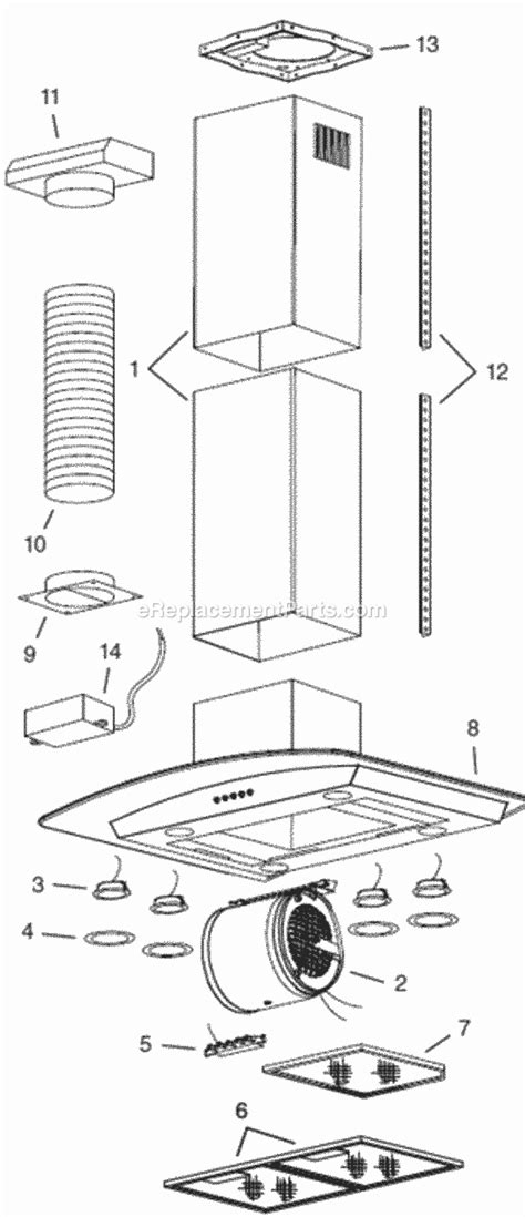 Broan B5936ss Parts List And Diagram