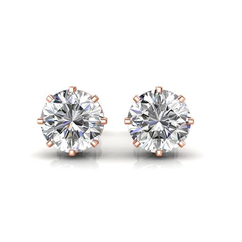 The Classic Solitaire Stud Earrings Solitaire Diamond Earrings At