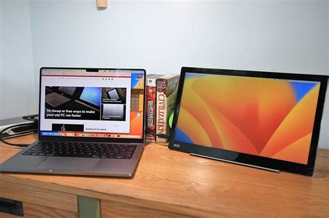 AOC I1601FWUX review: A budget portable monitor with a touch of class ...