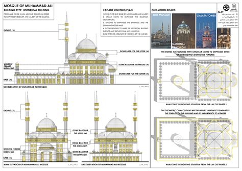 MOHAMED ALI MOSQUE, LIGHTING FACADE PROJECT. :: Behance